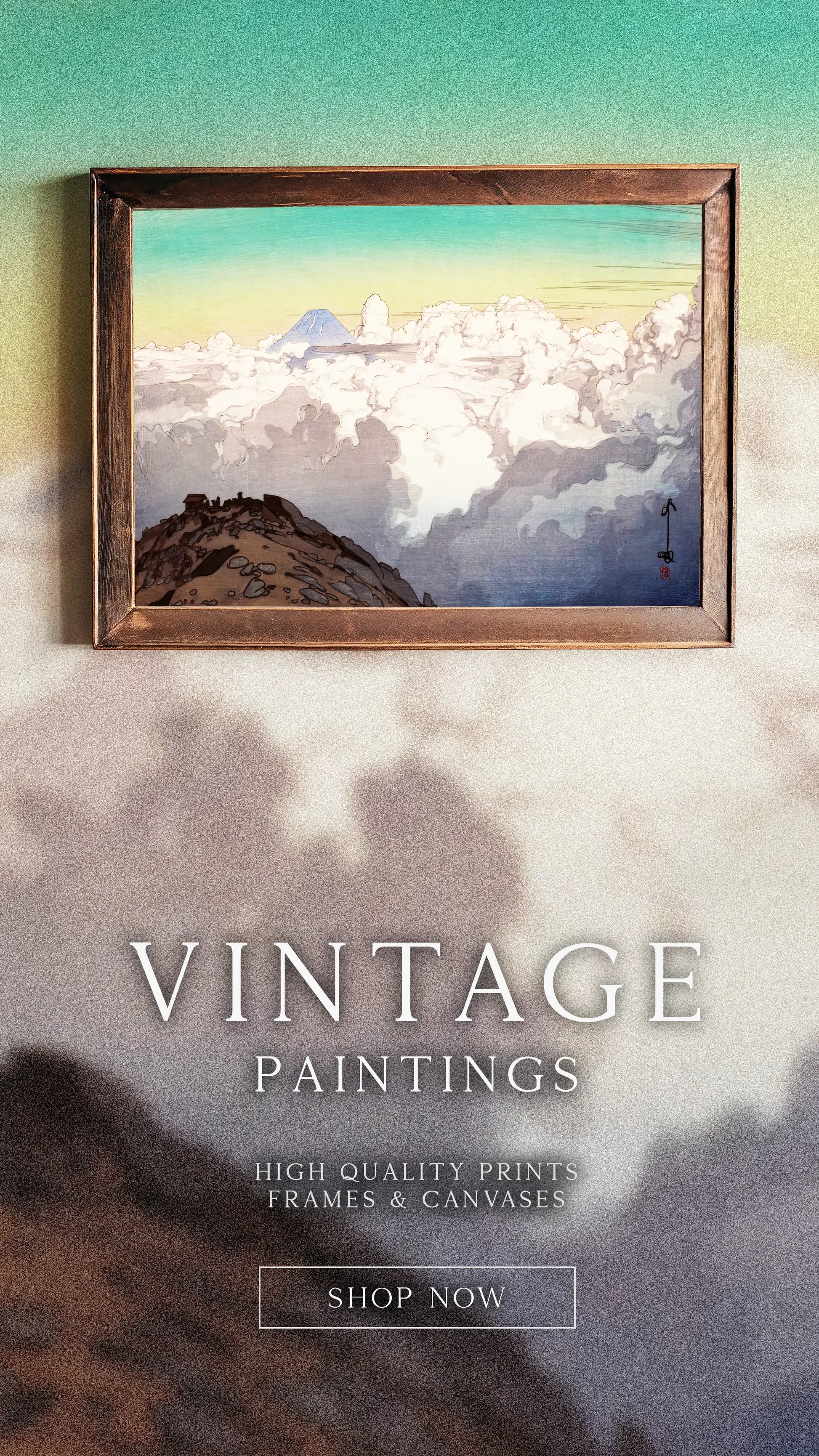 Hiroshi Yoshida - From the Summit of Komagatake, from the series The Southern Japan Alps #11 a beautiful painting reproduction by GalleryInk.Art