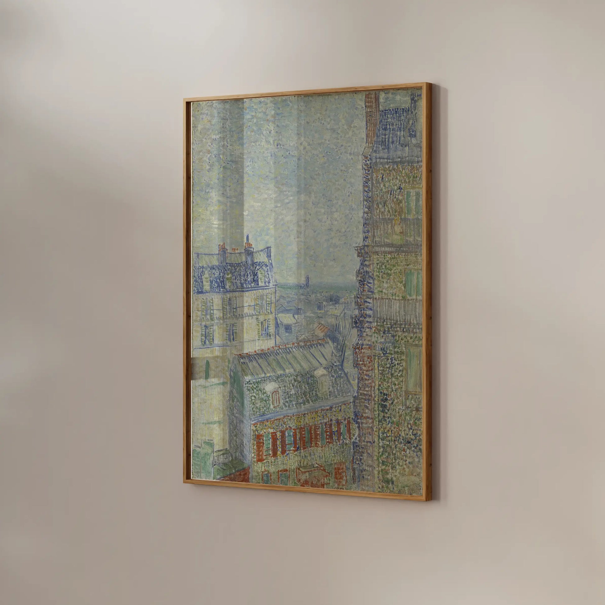 Vincent Van Gogh - View from Theo’s apartment #78 a beautiful painting reproduction by GalleryInk.Art