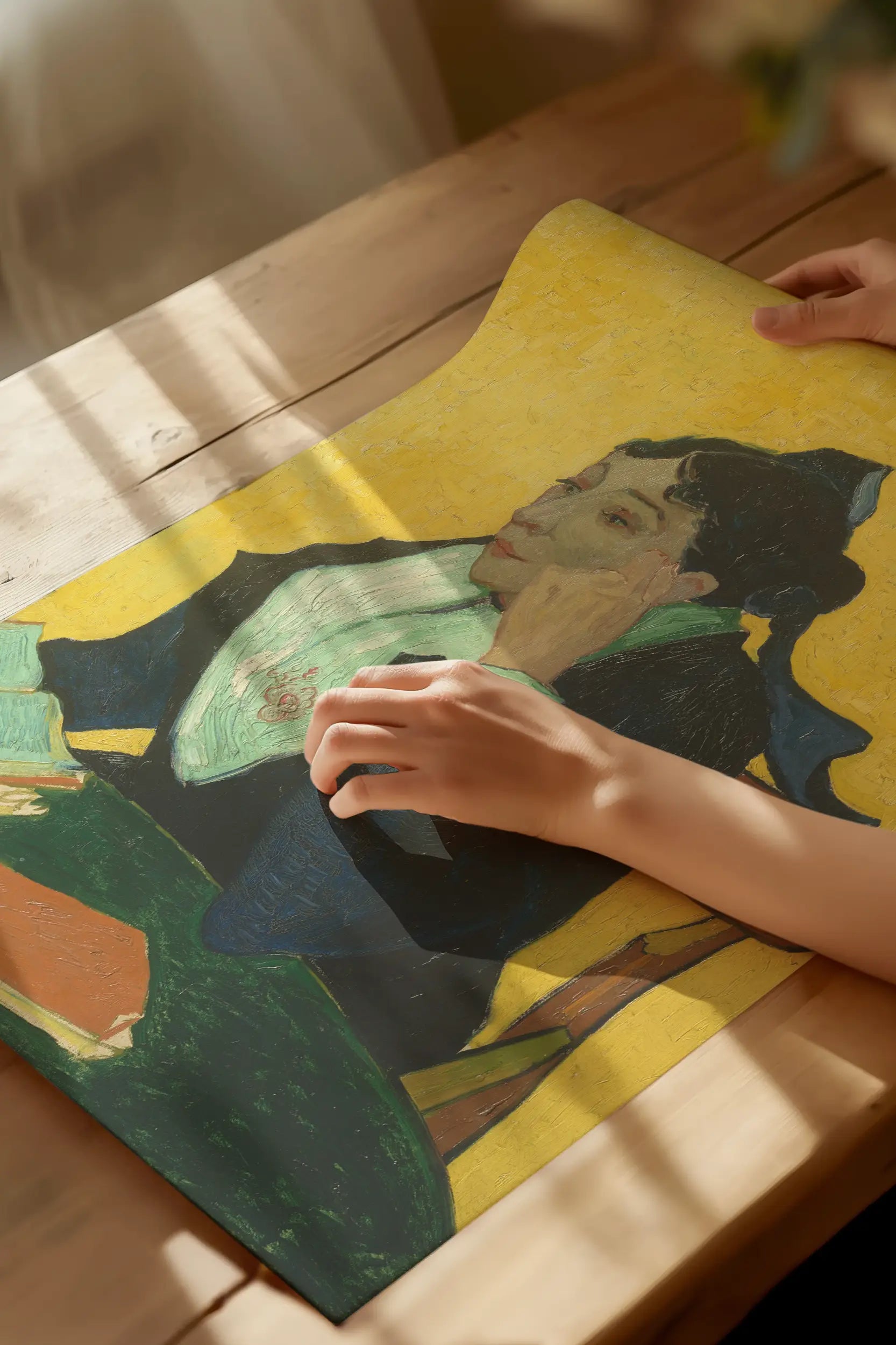 Vincent Van Gogh - L’Arlésienne; Madame Joseph-Michel Ginoux #103 a beautiful painting reproduction by GalleryInk.Art