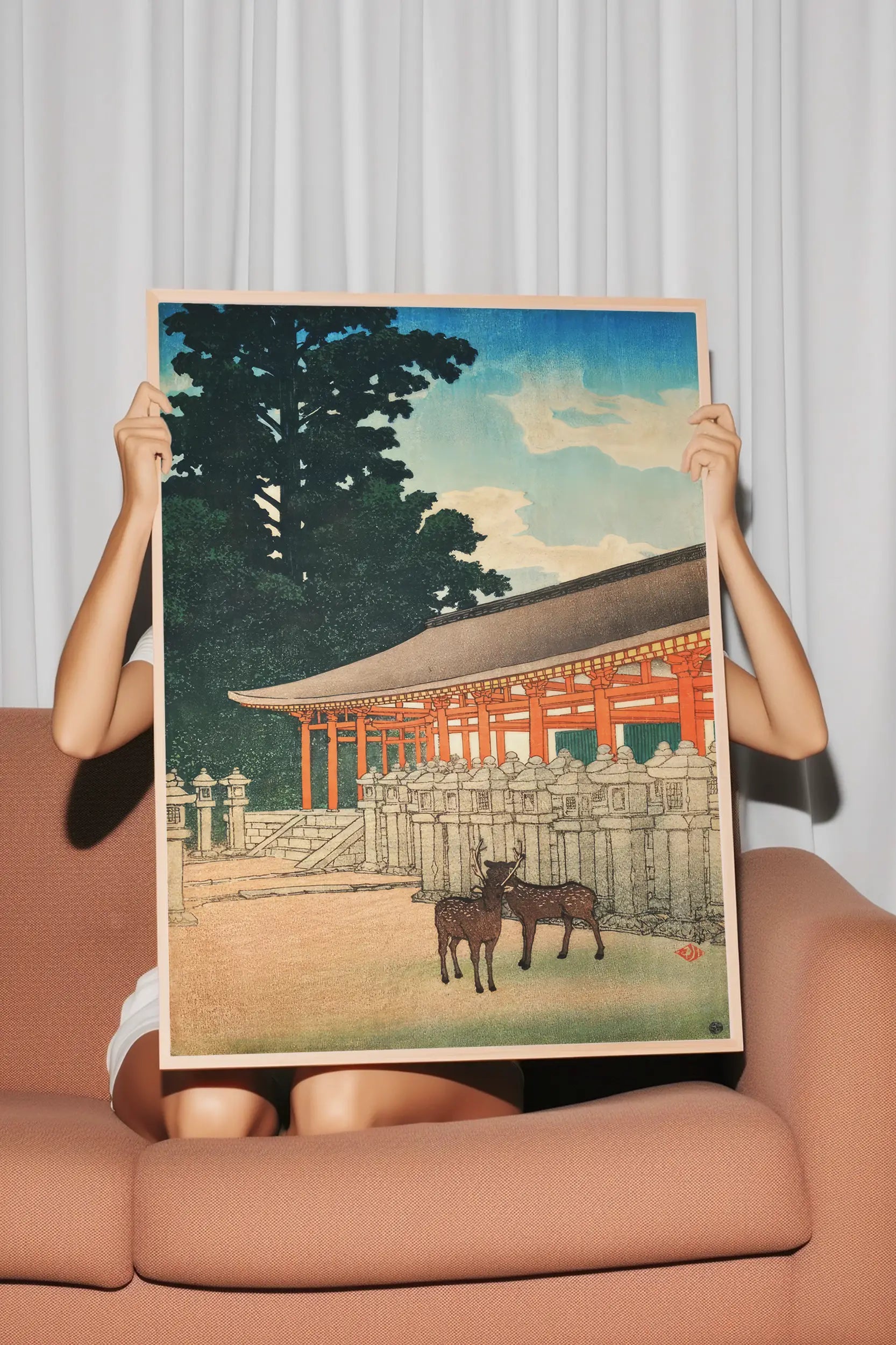 Hasui Kawase - The Kasuga Shrine in Nara #218 a beautiful painting reproduction by GalleryInk.Art