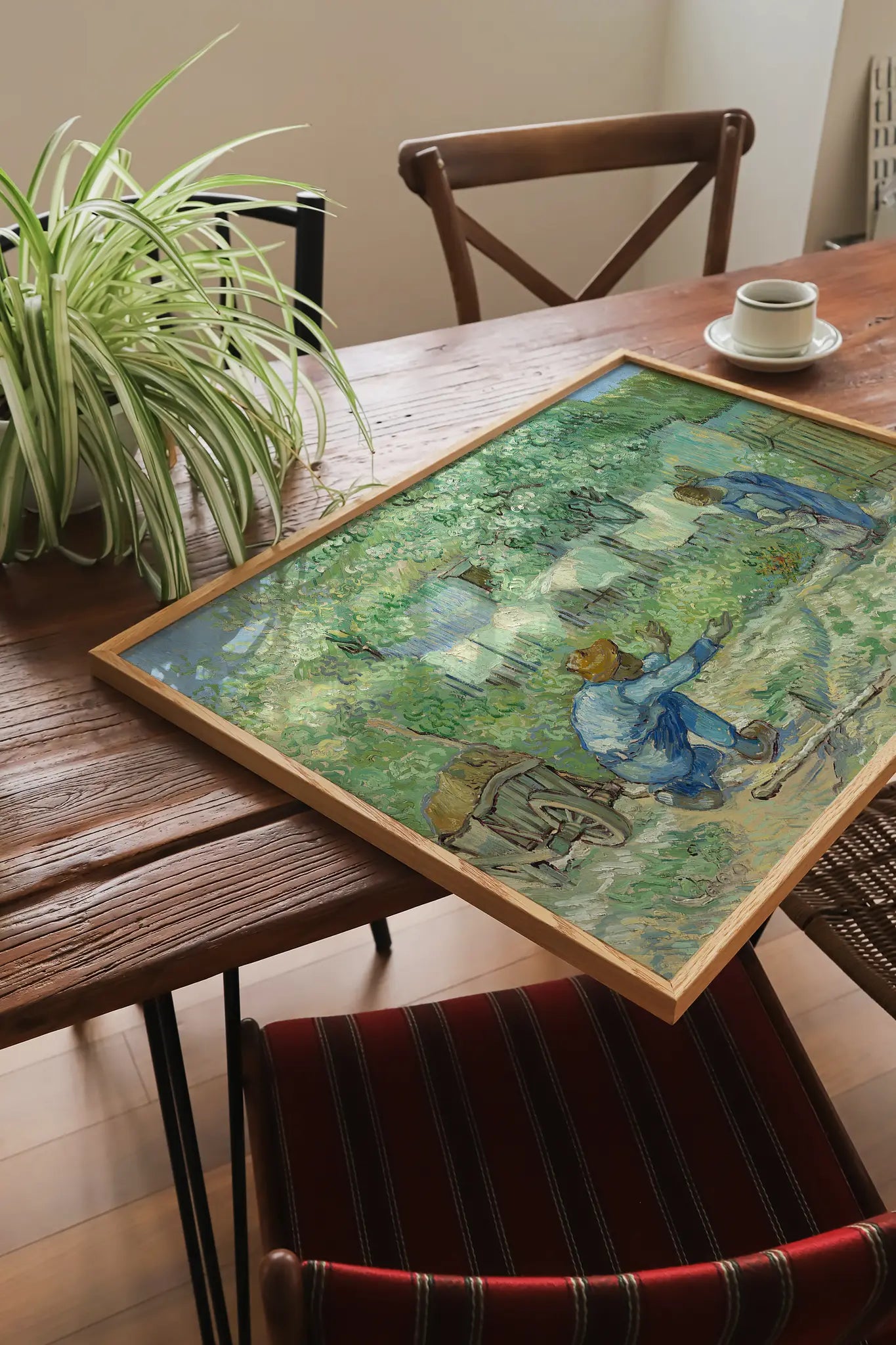 Vincent van Gogh - First Steps, after Millet #101 a beautiful painting reproduction printed by GalleryInk.Art