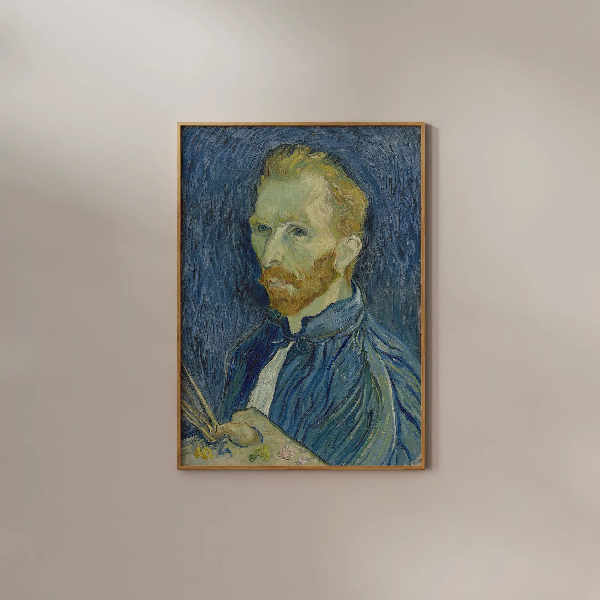Vincent Van Gogh - Self-Portrait #7 a beautiful painting reproduction by GalleryInk.Art