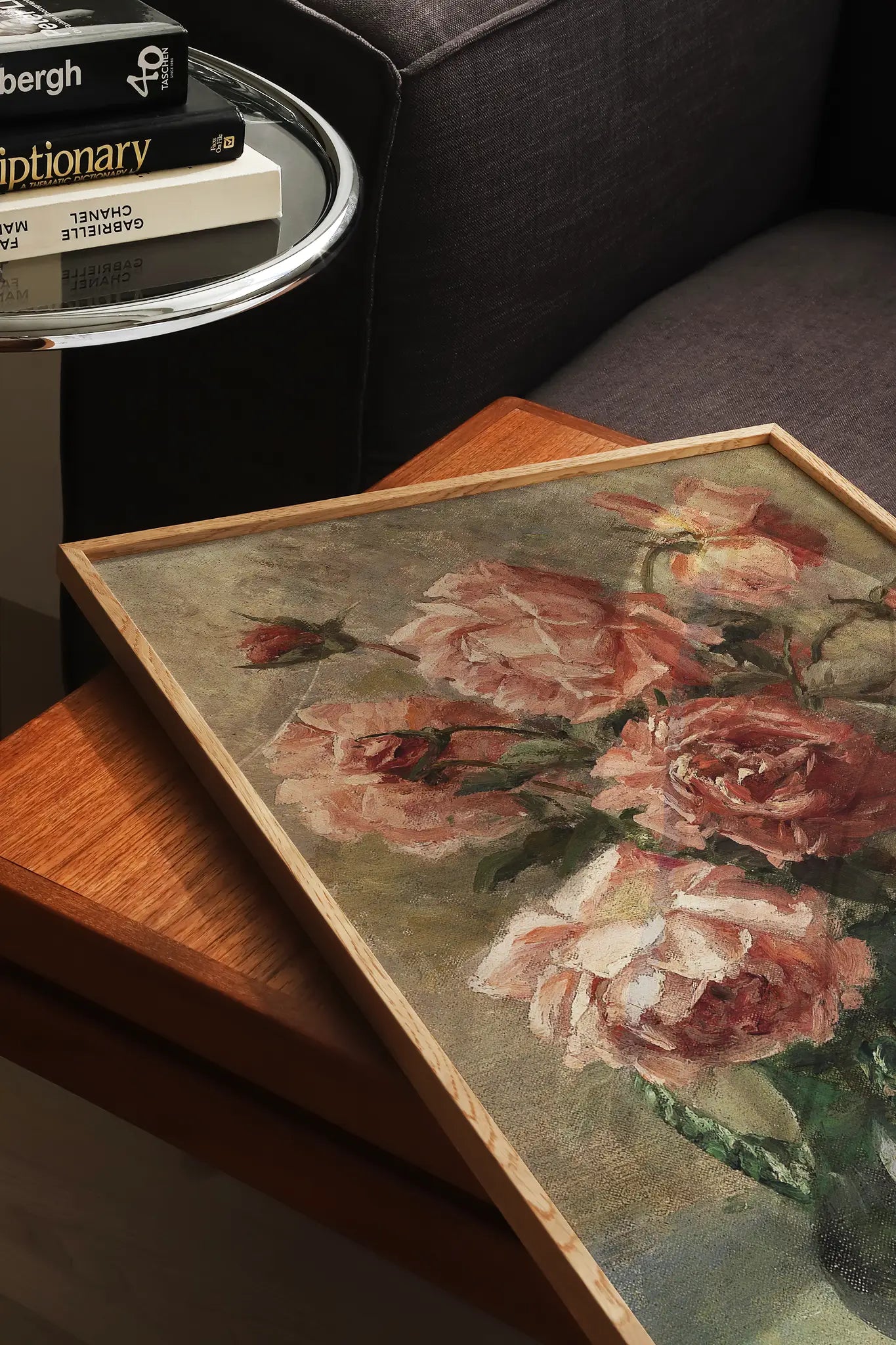 Elise Nees von Esenbeck - Rosen in Vase #18 a beautiful painting reproduction printed by GalleryInk.Art, a store providing still life wall art prints