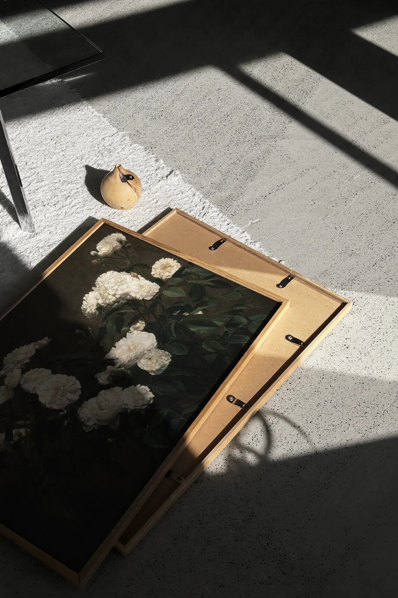 Henri Latour - Still Life of White Roses #15 a beautiful winter painting reproduction printed by GalleryInk.Art