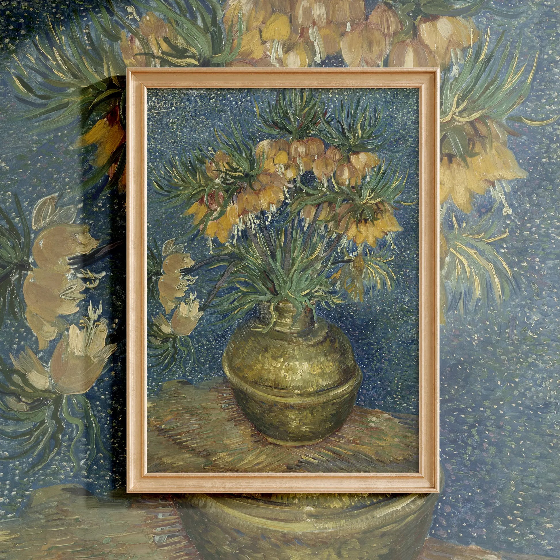 Vincent Van Gogh - Imperial Fritillaries in a Copper Vase #141 a beautiful painting reproduction by GalleryInk.Art