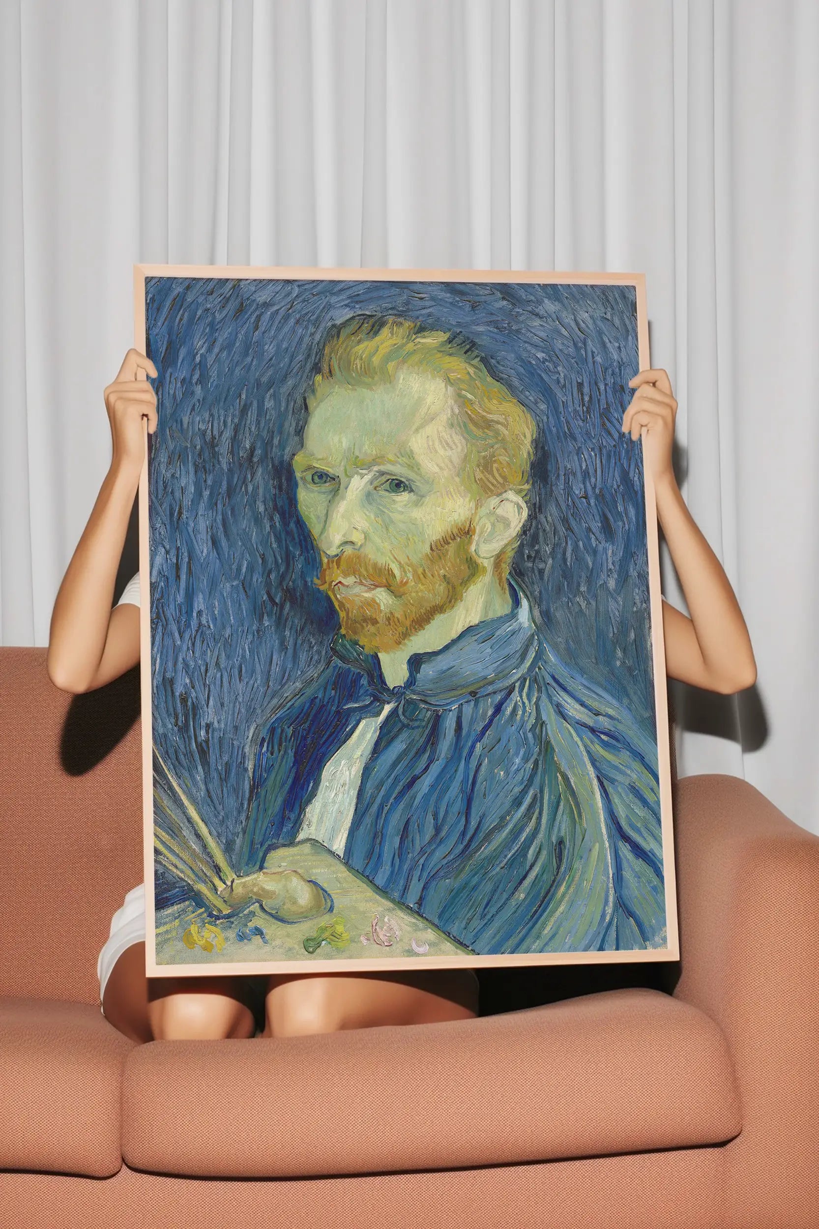 Vincent Van Gogh - Self-Portrait #7 a beautiful painting reproduction by GalleryInk.Art