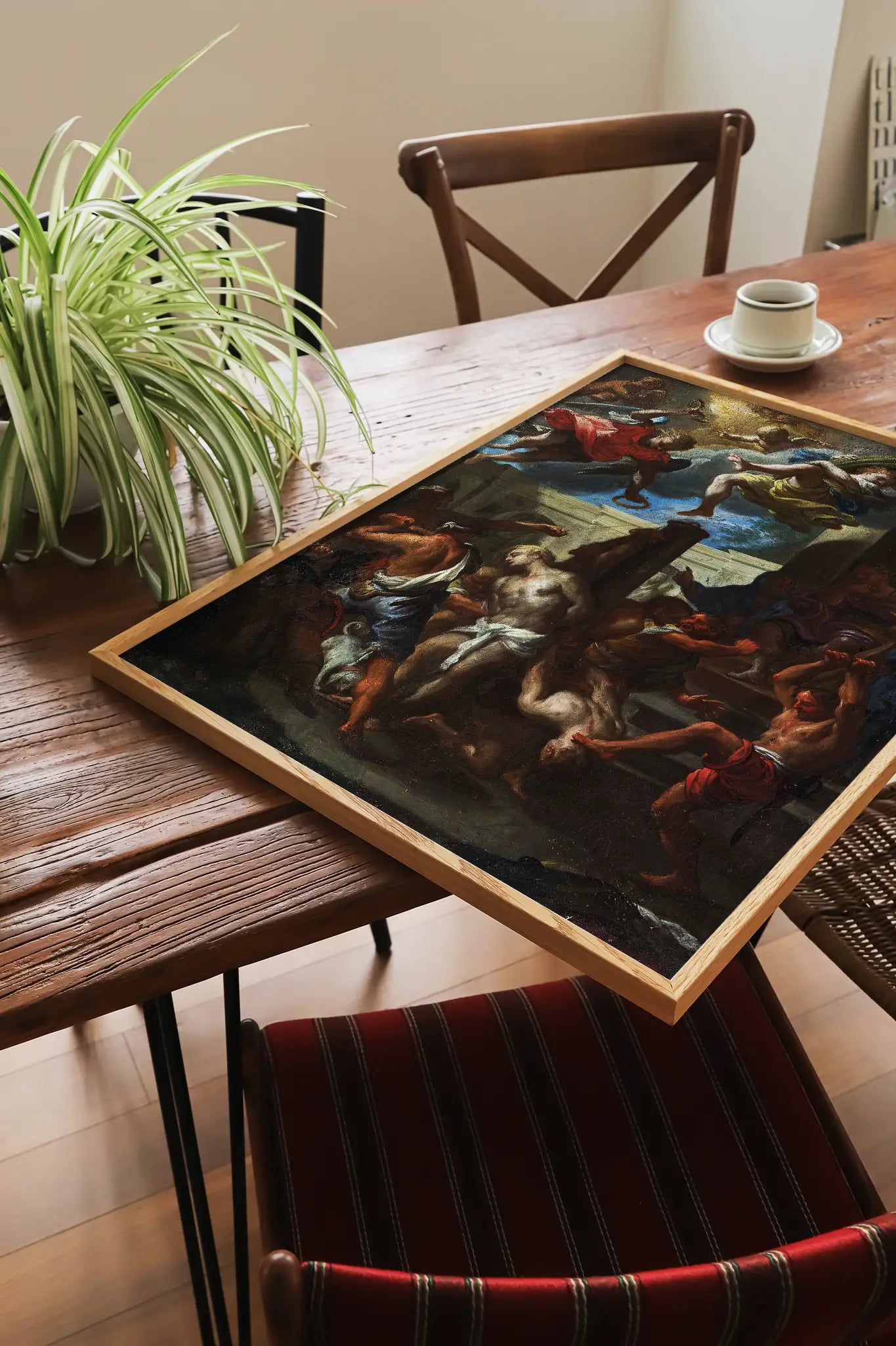 Roman School - The Flagellation Of Christ #14 a beautiful painting reproduction printed by GalleryInk.Art, a store providing religious wall art prints