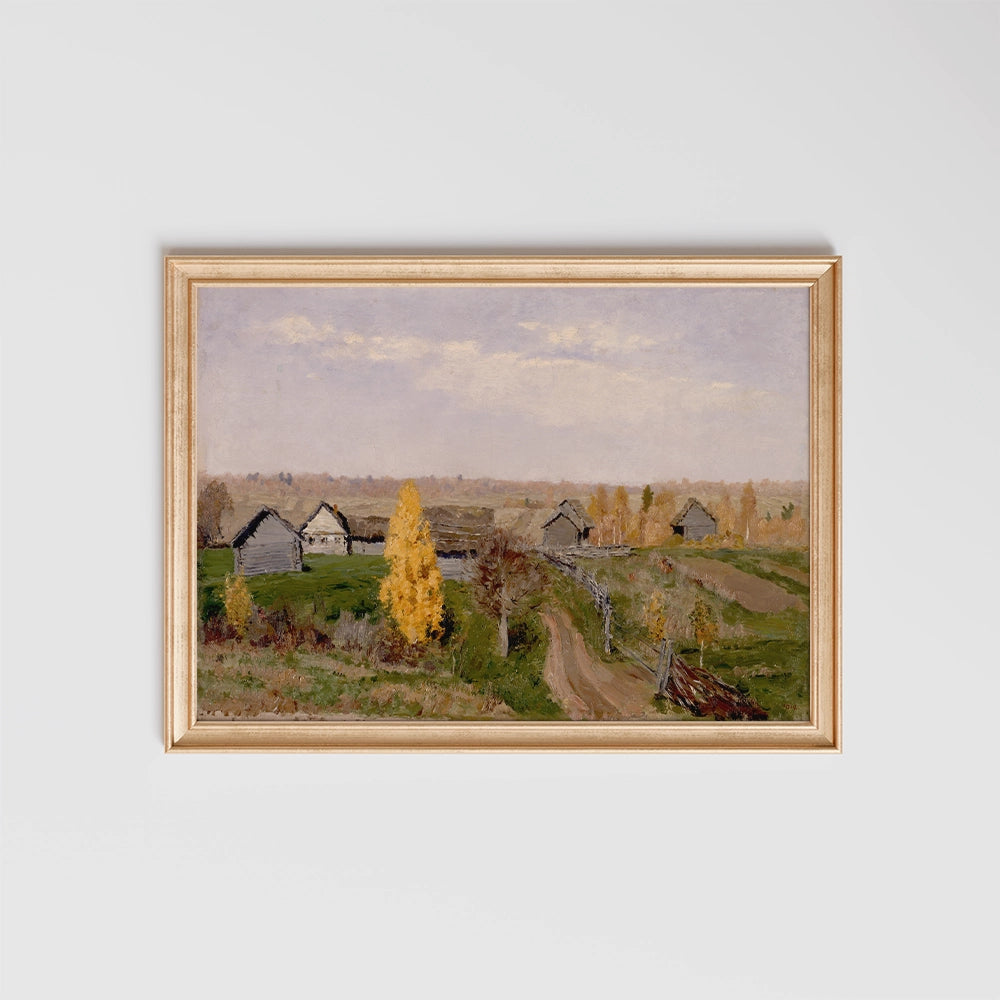 Golden autumn by Isaac Levitan - Fine Art Print