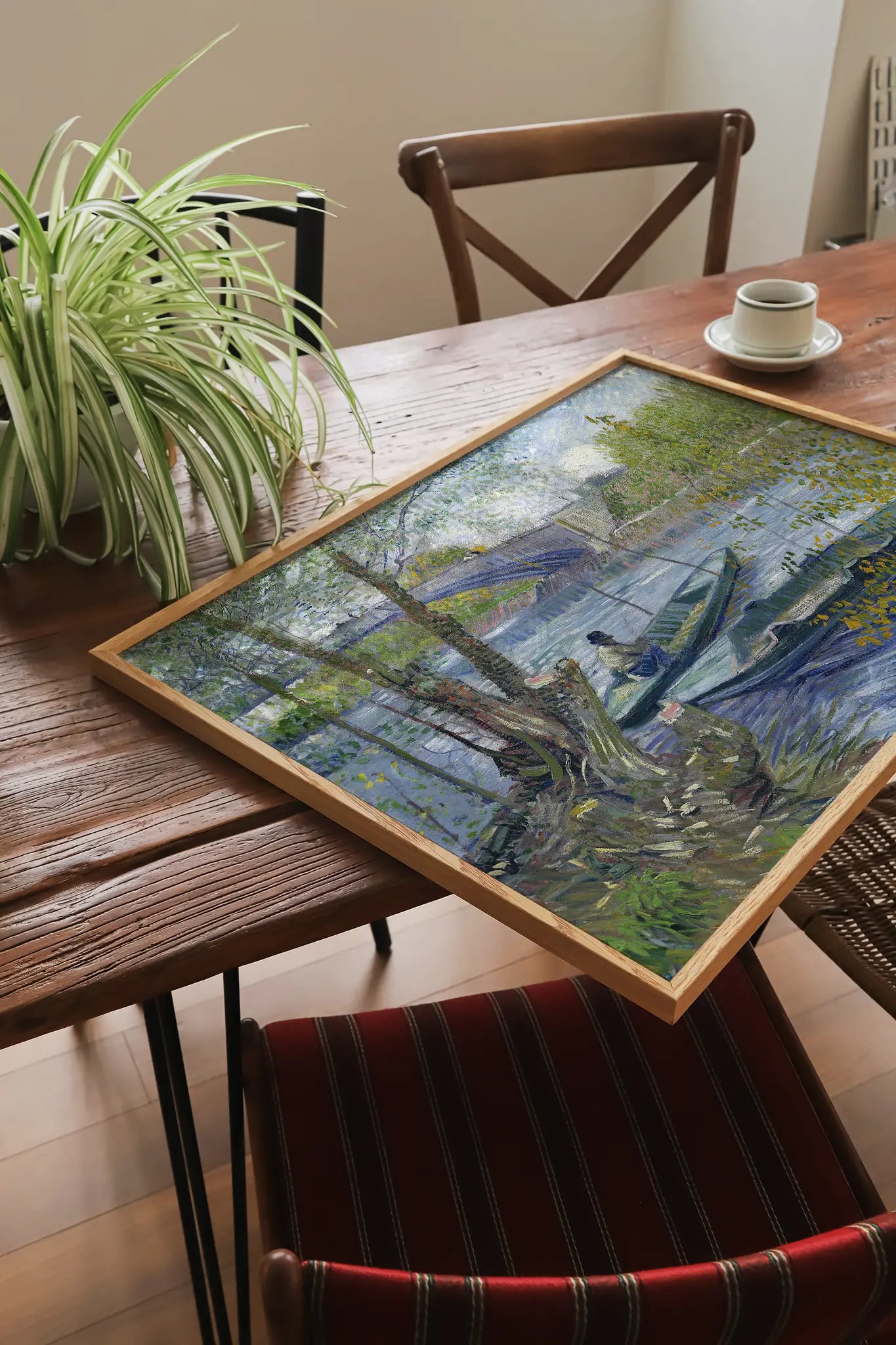 Vincent van Gogh - Fishing in Spring, the Pont de Clichy #11 a beautiful painting reproduction printed by GalleryInk.Art