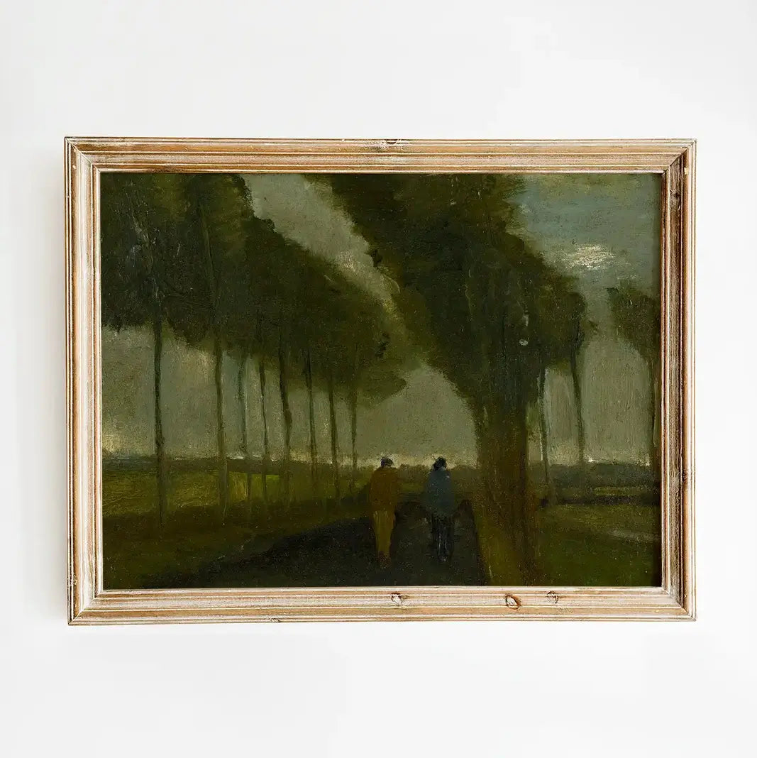 Vincent van Gogh - L’allée Aux Deux Promeneurs #86 vintage print by GalleryInk.Art