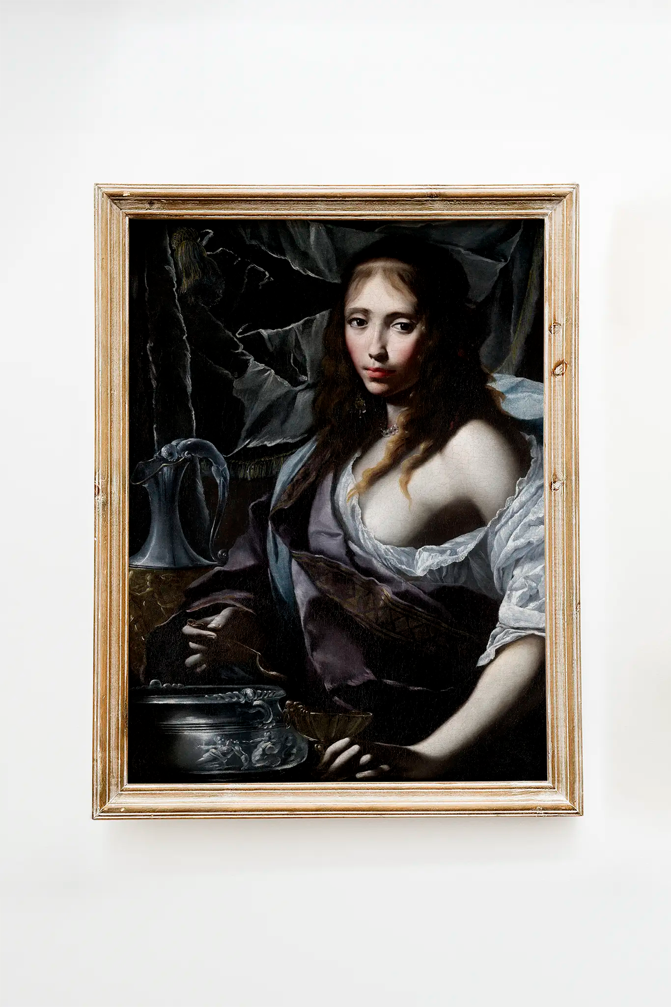 Felice Ficherelli - Artemisia Prepares To Drink The Ashes of Her Husband #27 beautiful landscape painting reproduction, printed by GalleryInk.Art, a store specializing in mythology wall art prints.
