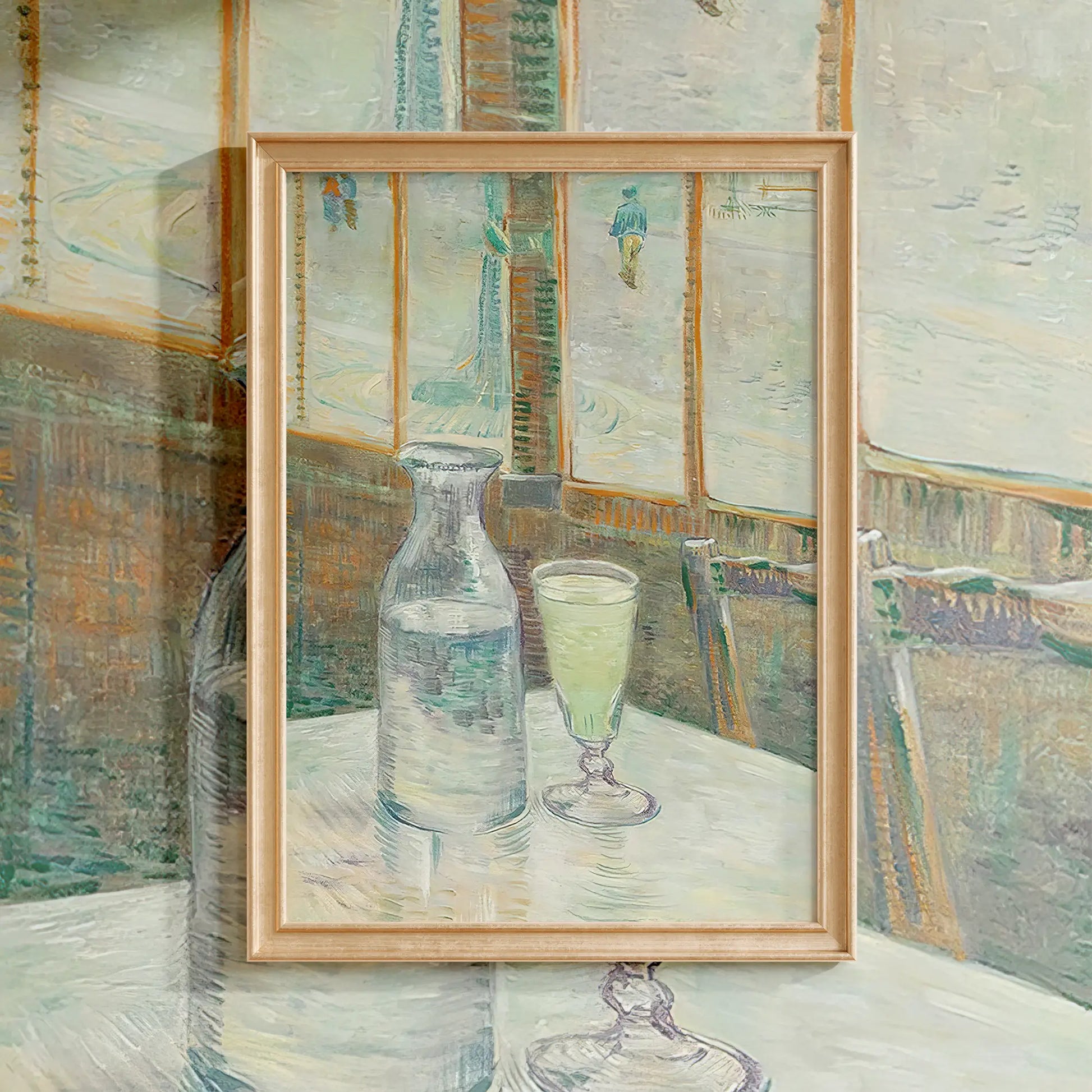 Vincent Van Gogh - Cafe Table With Absinthe #223 a beautiful painting reproduction by GalleryInk.Art