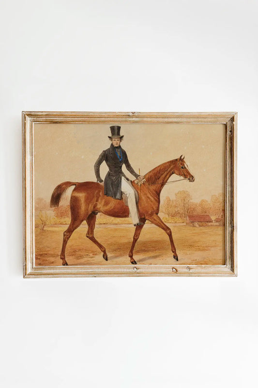 Henry Thomas Alken - H. Grant on Horseback #3 a beautiful painting reproduction printed by GalleryInk.Art, a store providing equestrian wall art prints