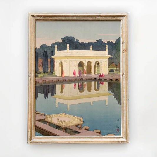 Hiroshi Yoshida - Shalimar Garden Lahore #100 a beautiful painting reproduction by GalleryInk.Art