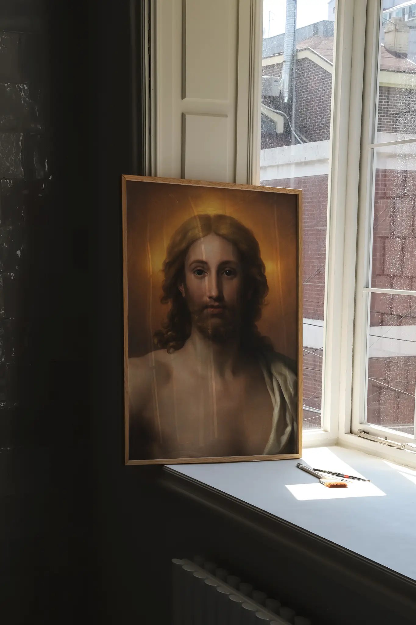 Anton Raphael Mengs - Salvator Mundi #11 a beautiful painting reproduction printed by GalleryInk.Art, a store providing religious wall art prints