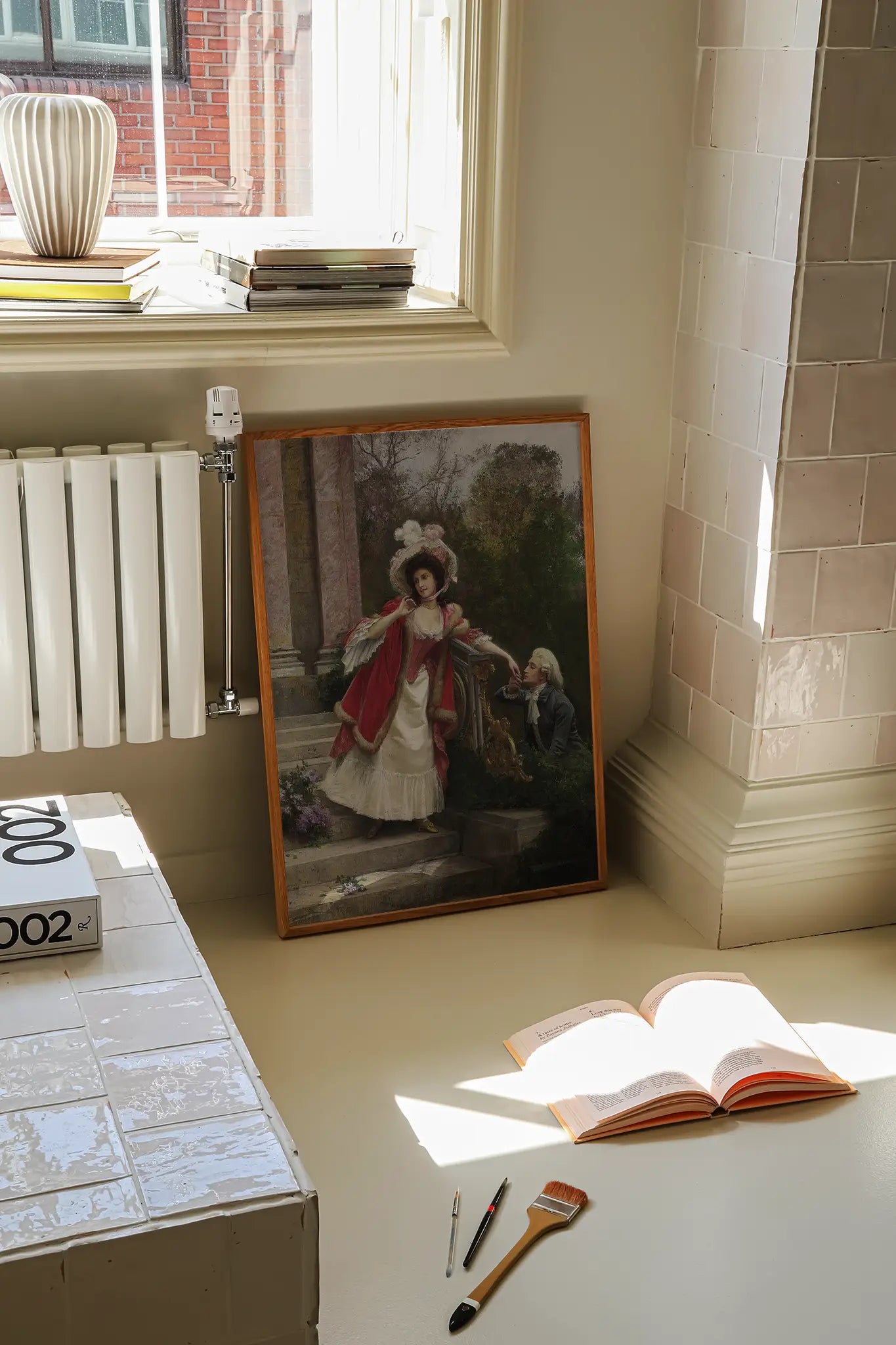 Jules Girardet - The Lovers #7 painting reproduction printed by GalleryInk.Art, a store providing vintage and romantic wall art prints