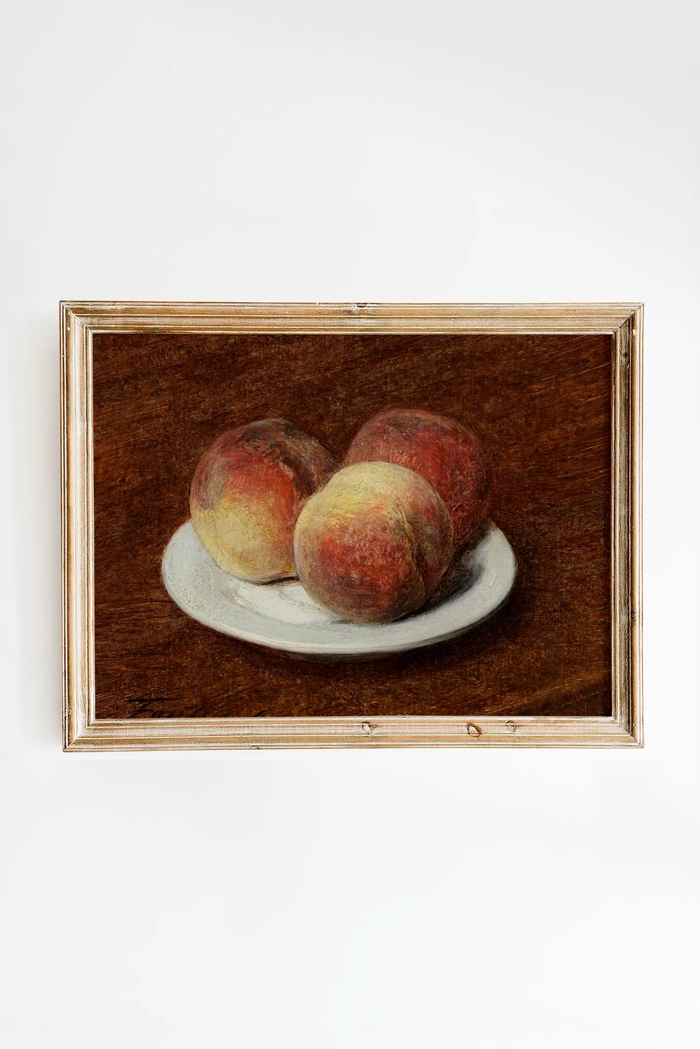 Henri Fantin-Latour - Three Peaches on a Plate #61 a beautiful winter painting reproduction printed by GalleryInk.Art