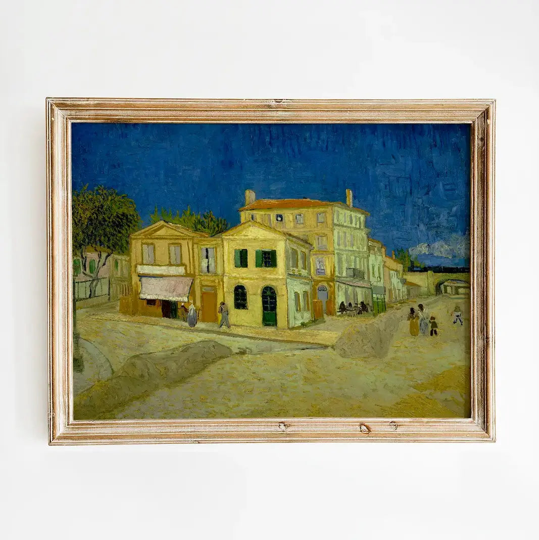 Vincent van Gogh - The yellow house #73 vintage print by GalleryInk.Art