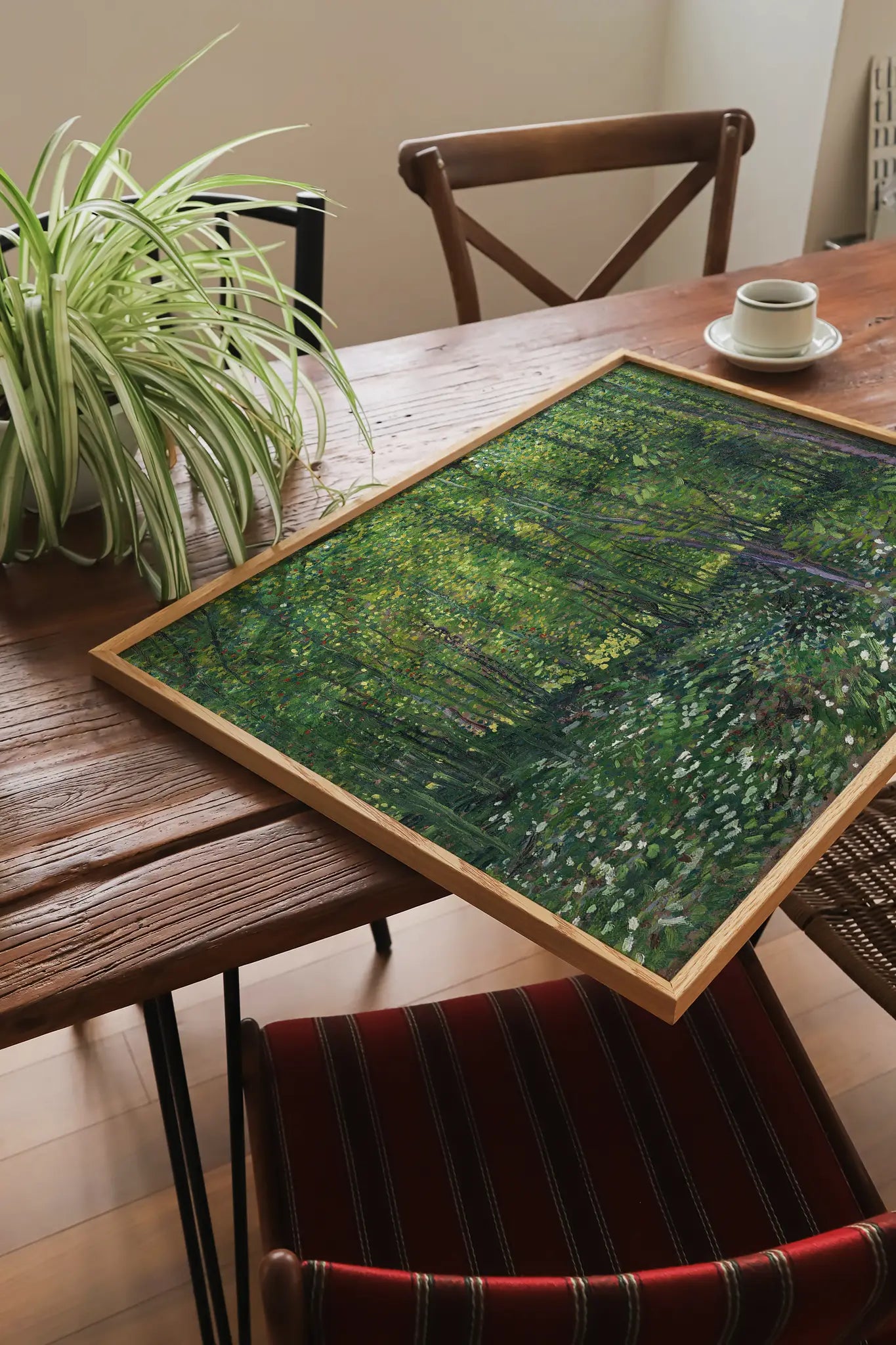 Vincent van Gogh - Trees and undergrowth #174 vintage print by GalleryInk.Art