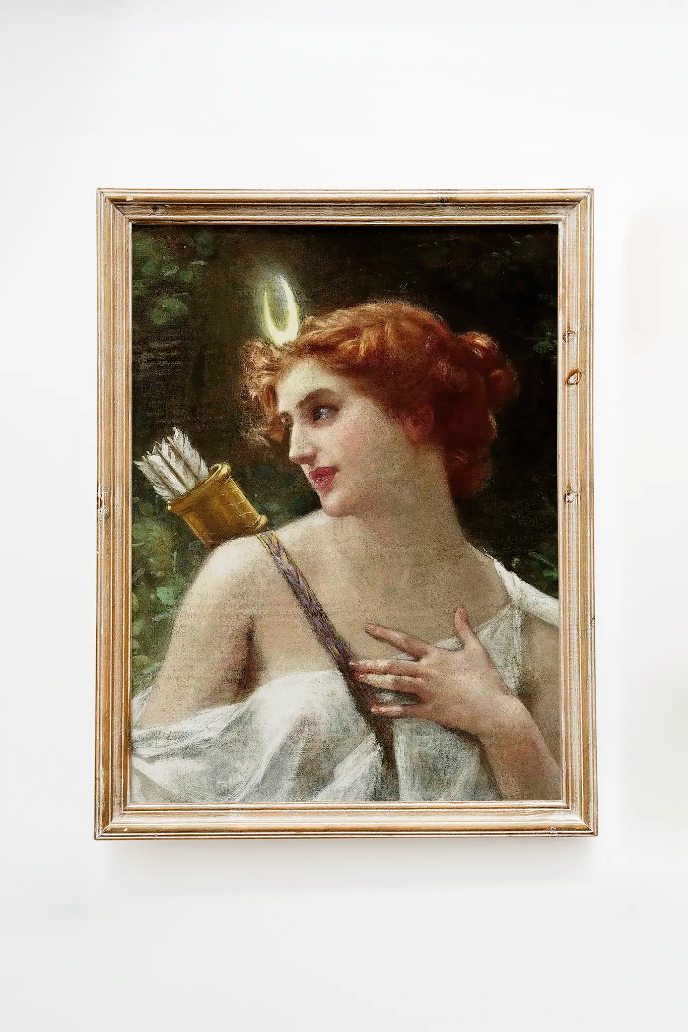 Guillaume Seignac - Diana the Huntress #3 beautiful landscape painting reproduction, printed by GalleryInk.Art, a store specializing in mythology wall art prints.