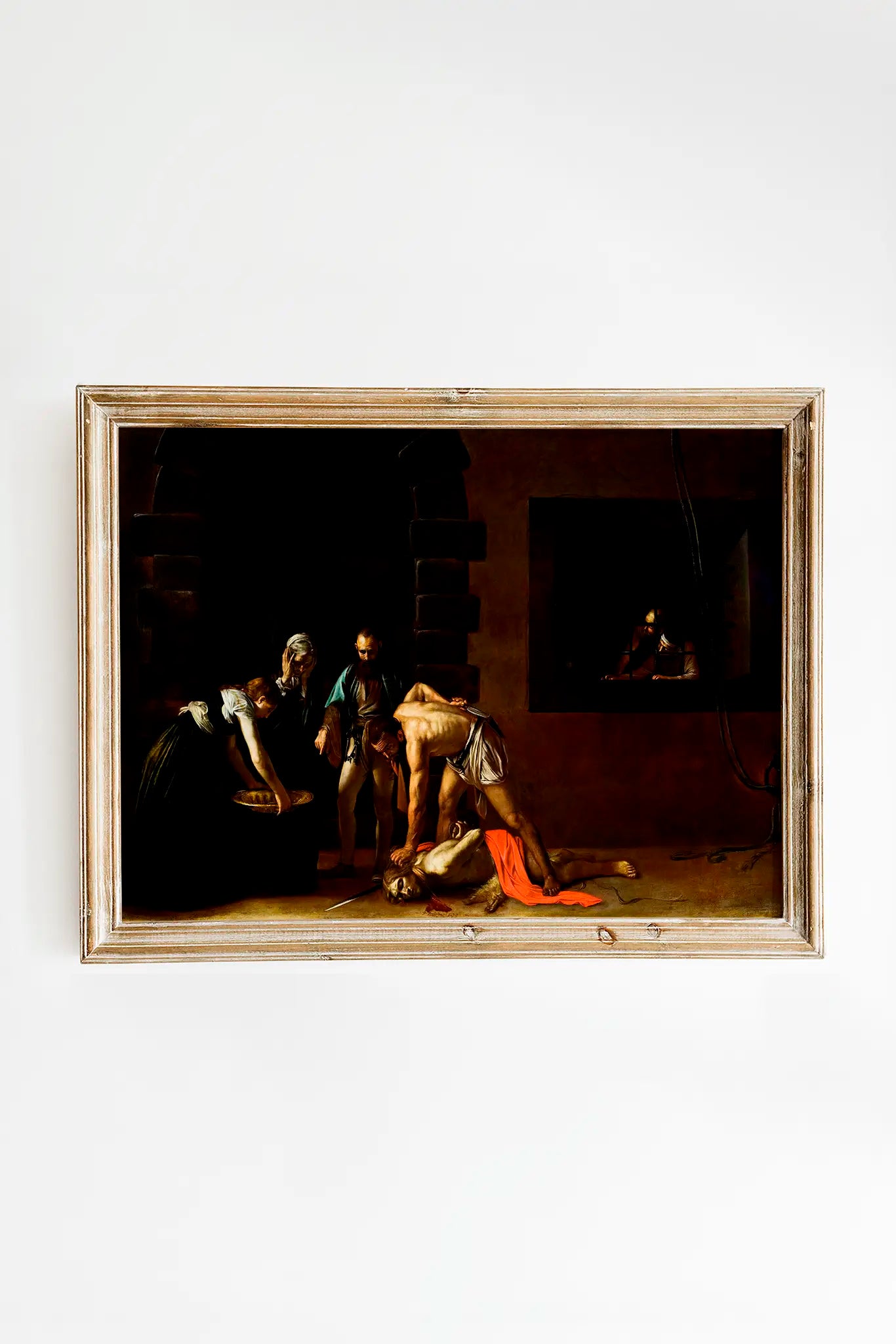 Caravaggio - The beheading of St. John the Baptist #13 a beautiful painting reproduction by GalleryInk.Art