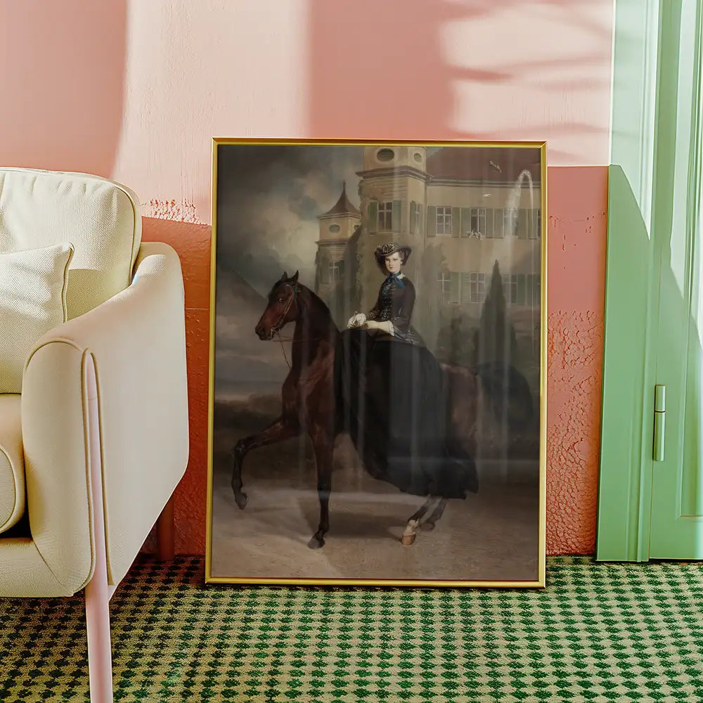 Portrait Elisabeth in Bayern by Piloty Adam - Art Print Mockup 2
