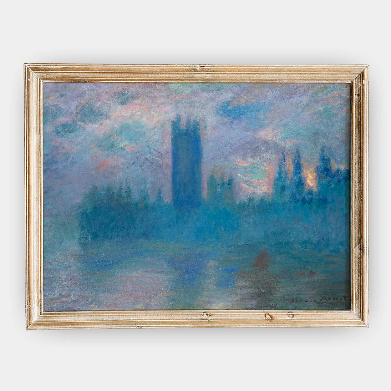 Claude Monet - Houses of Parliament, London #20 a beautiful painting reproduction by GalleryInk.Art