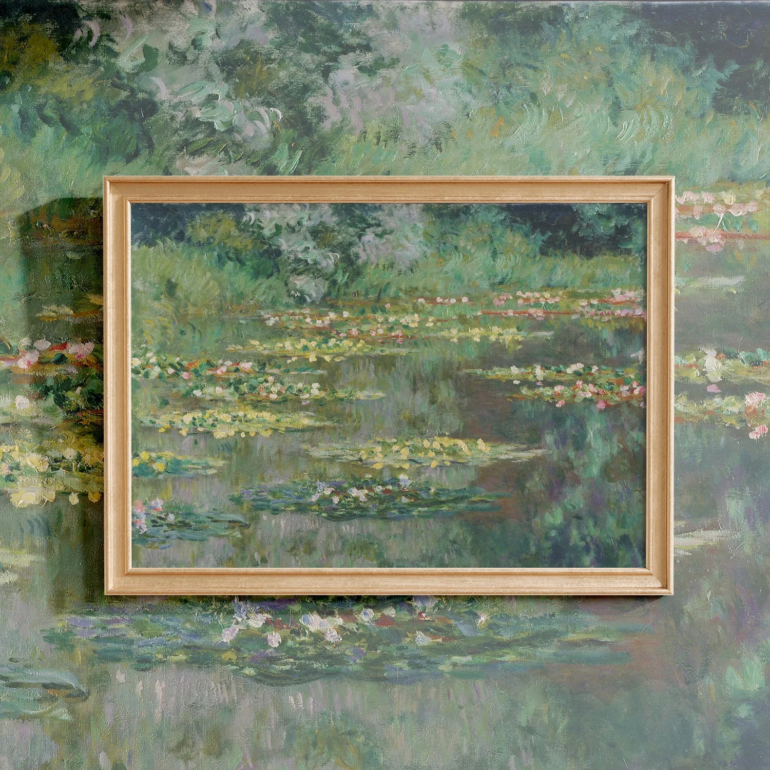 Claude Monet - Le Bassin des Nympheas #37 a beautiful painting reproduction by GalleryInk.Art