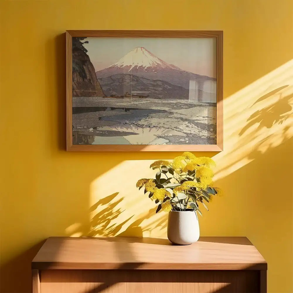Mt. Fuji from Okitsu by Hiroshi Yoshida - Art Print Mockup 2