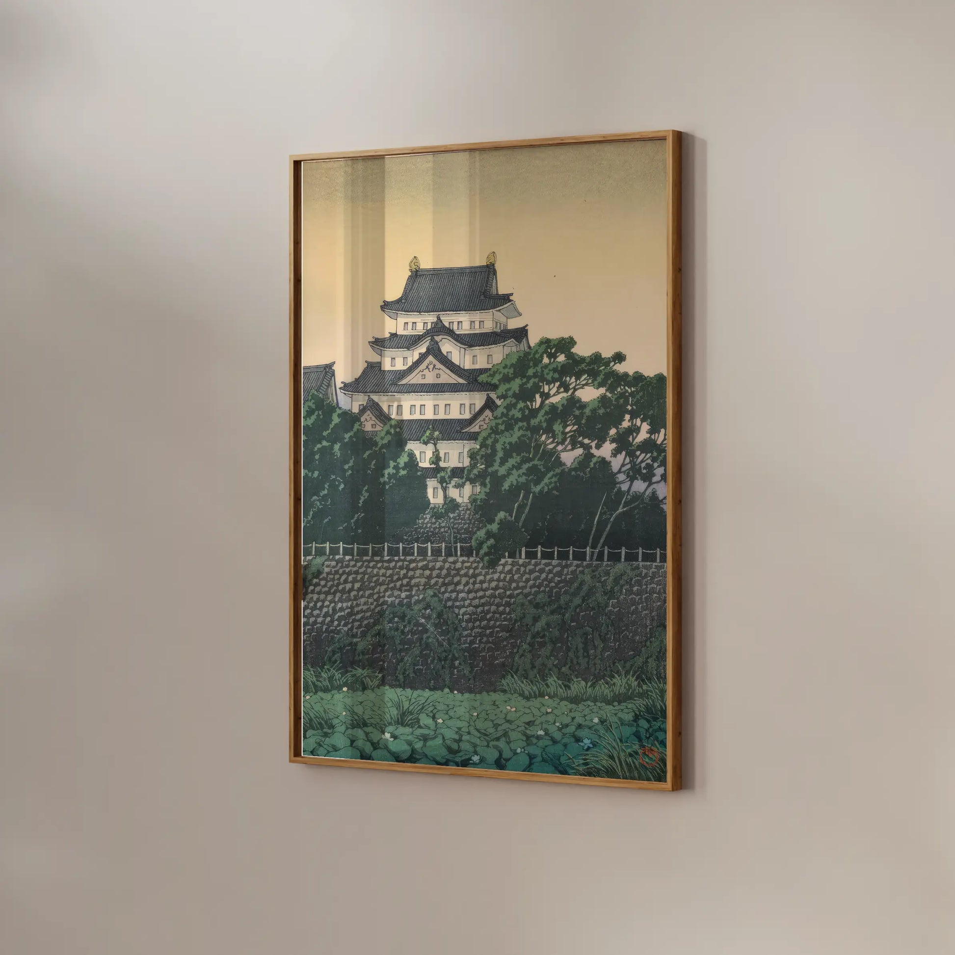 Hasui Kawase - Nagoya Castle #131 a beautiful painting reproduction by GalleryInk.Art