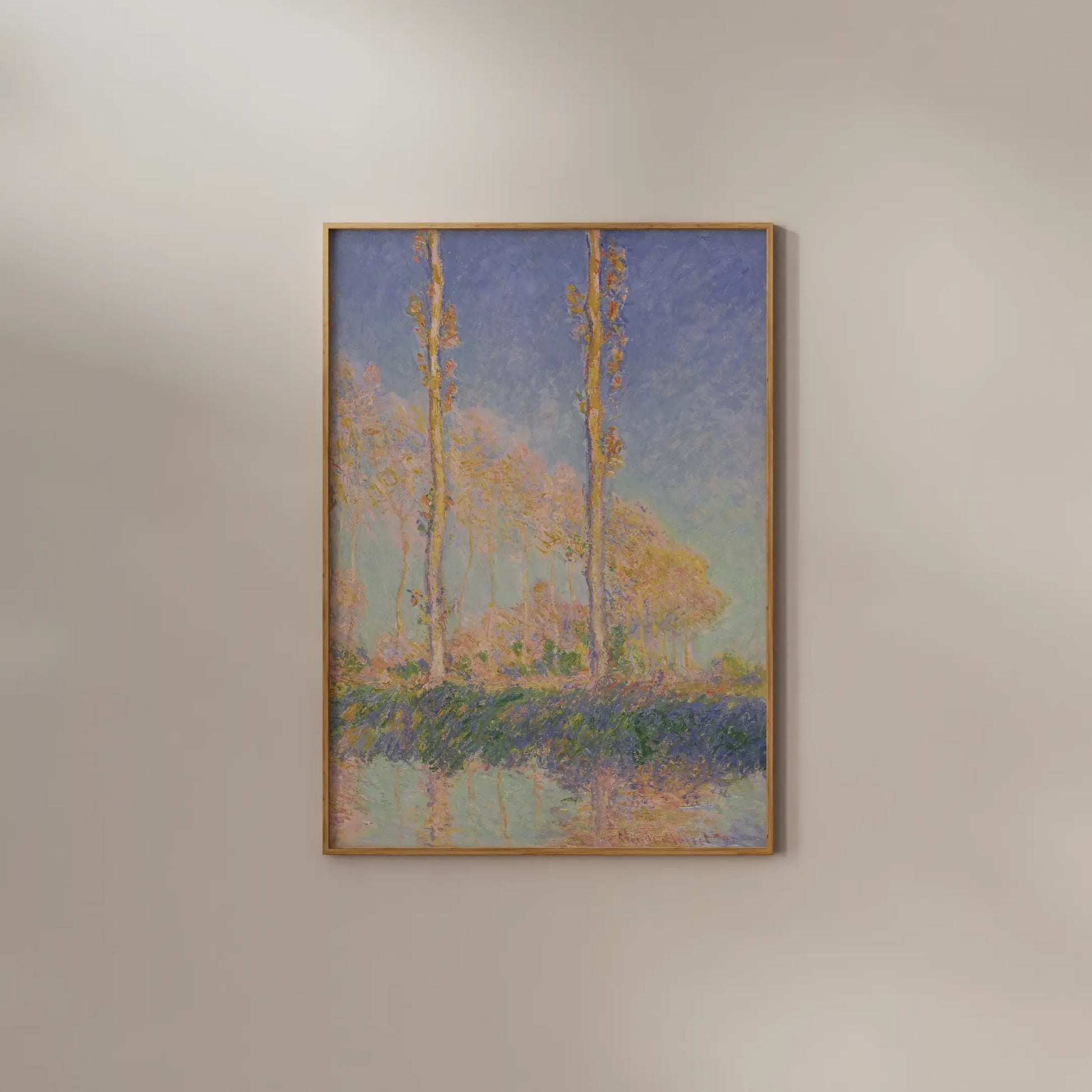 Claude Monet - Poplars #40 a beautiful painting reproduction by GalleryInk.Art