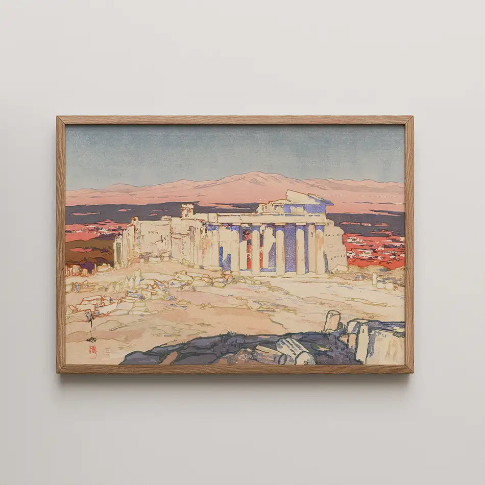 The Ruins of Acropolis in Athens by Hiroshi Yoshida - Fine Art Print