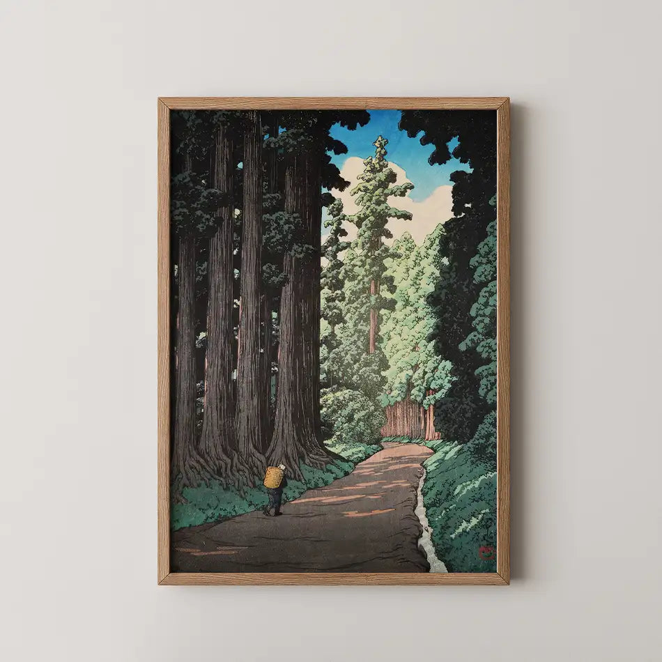 The Road to Nikko by Hasui Kawase - Fine Art Print