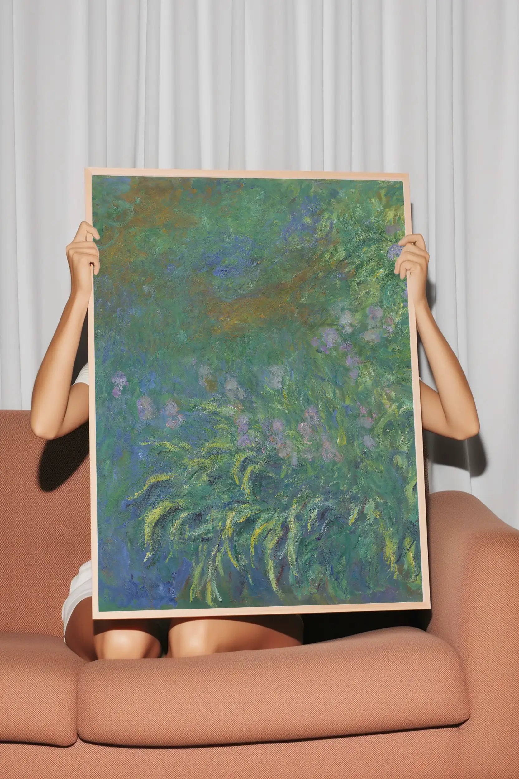 Claude Monet - Irises #monet-124 a beautiful painting reproduction by GalleryInk.Art