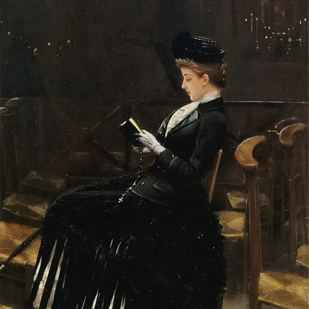 Femme en prière by Jean Béraud - Final Mockup Example