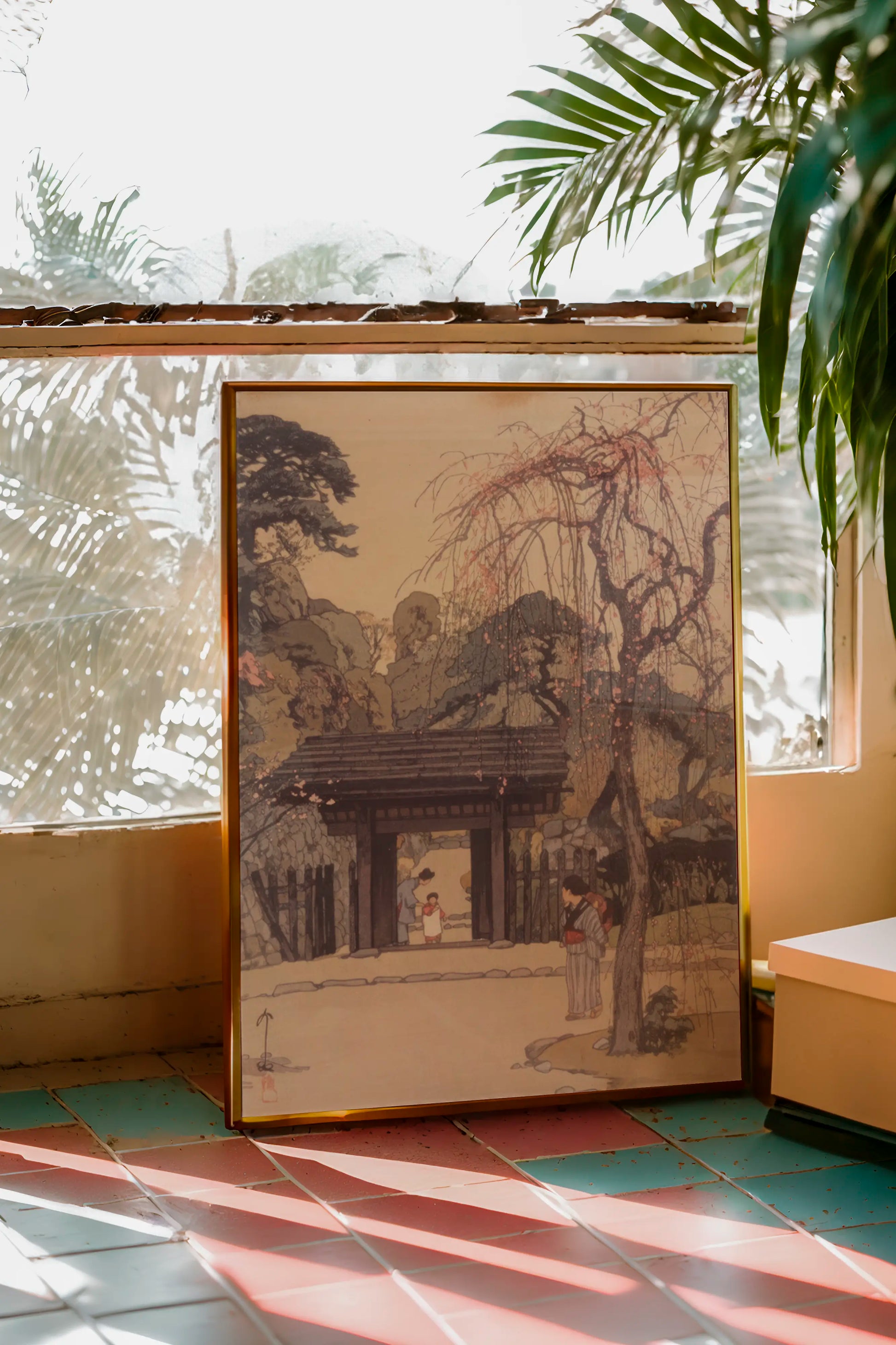 Hiroshi Yoshida - Plum Gateway #73 a beautiful painting reproduction by GalleryInk.Art