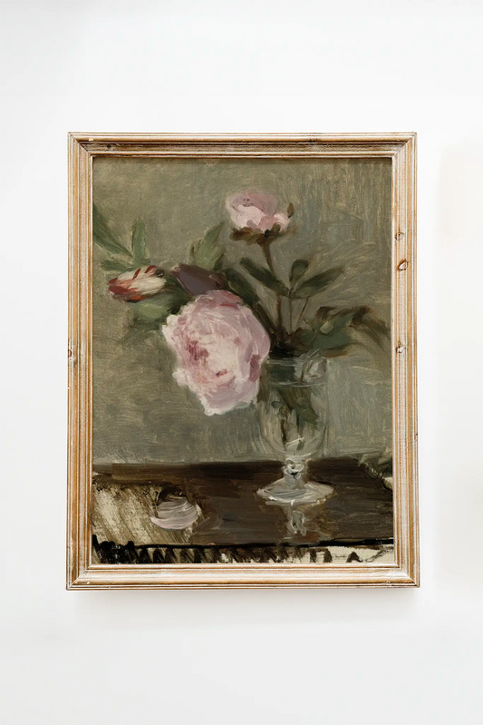 Berthe Morisot - Peonies #8 a beautiful painting reproduction printed by GalleryInk.Art, a store providing still life wall art prints