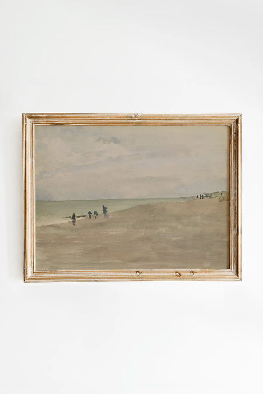 James McNeill Whistler - Opal Beach #38 a beautiful seascape painting reproduction printed by GalleryInk.Art