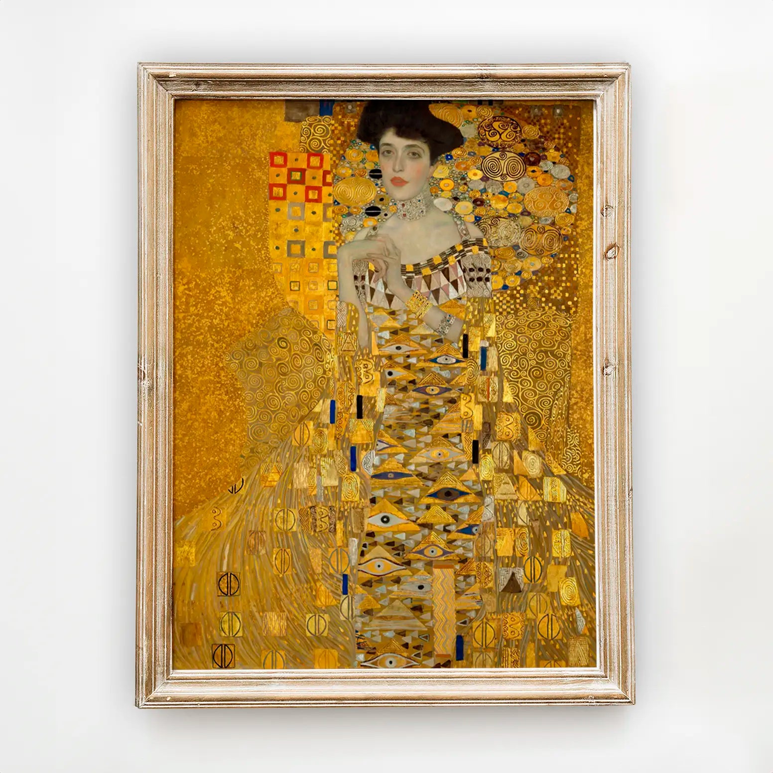 Gustav Klimt - Portrait of Adele Bloch-Bauer I #53 a beautiful painting reproduction by GalleryInk.Art