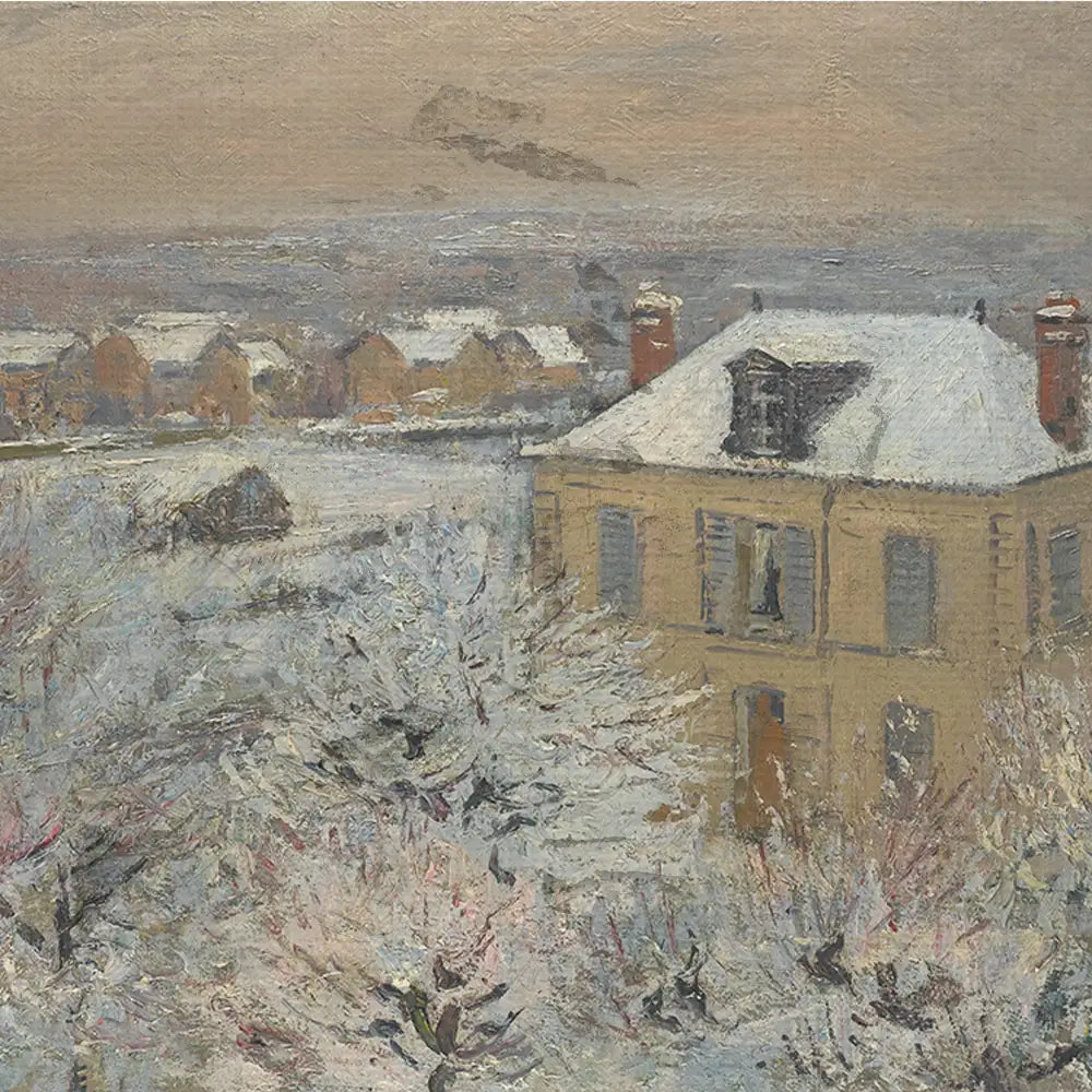 House in Winter by Gustave Loiseau - Final Mockup Example