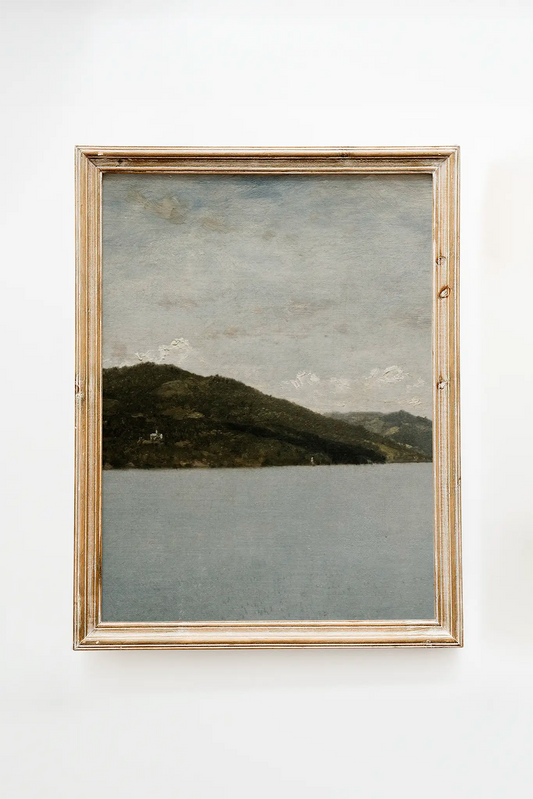 John Kensett - Lake George #6 a beautiful painting reproduction printed by GalleryInk.Art, a store providing seascape wall art prints