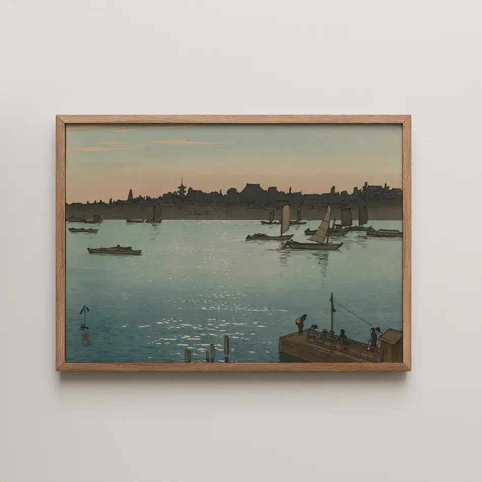 Sumida River by the Afternoon by Hiroshi Yoshida - Fine Art Print