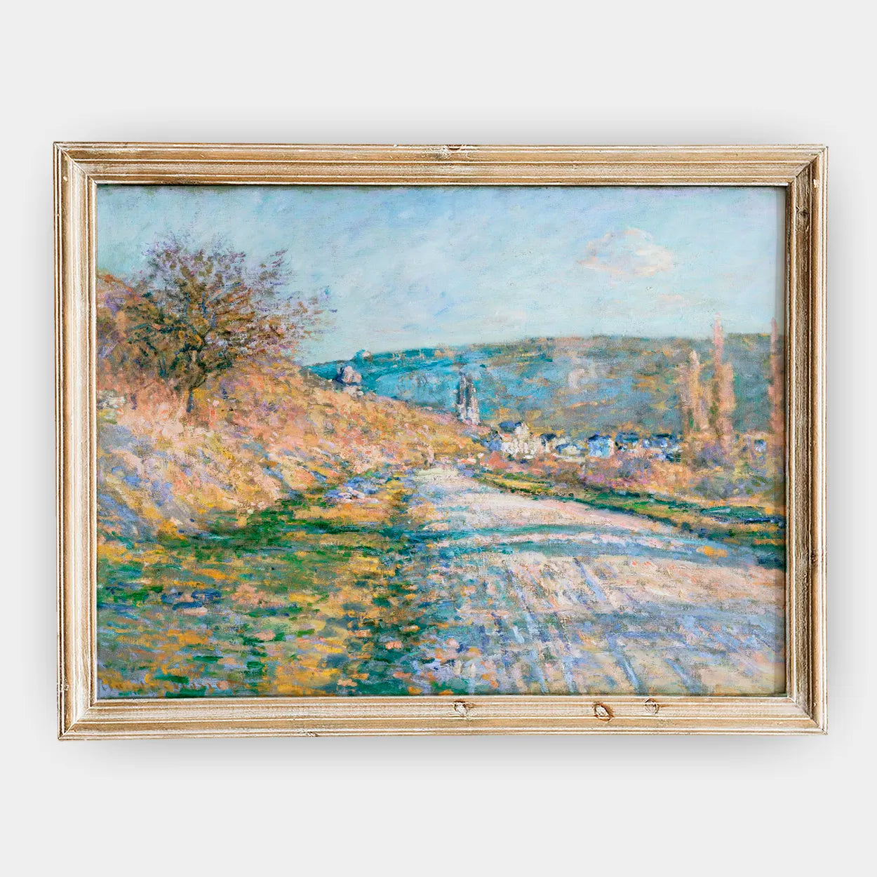 Claude Monet - The Road to Vétheuil #68 a beautiful painting reproduction by GalleryInk.Art