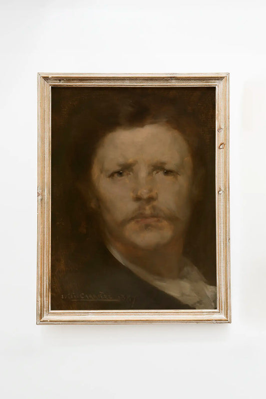 Eugene Carriere - Self-portrait #1 carriere a beautiful painting reproduction by GalleryInk.Art