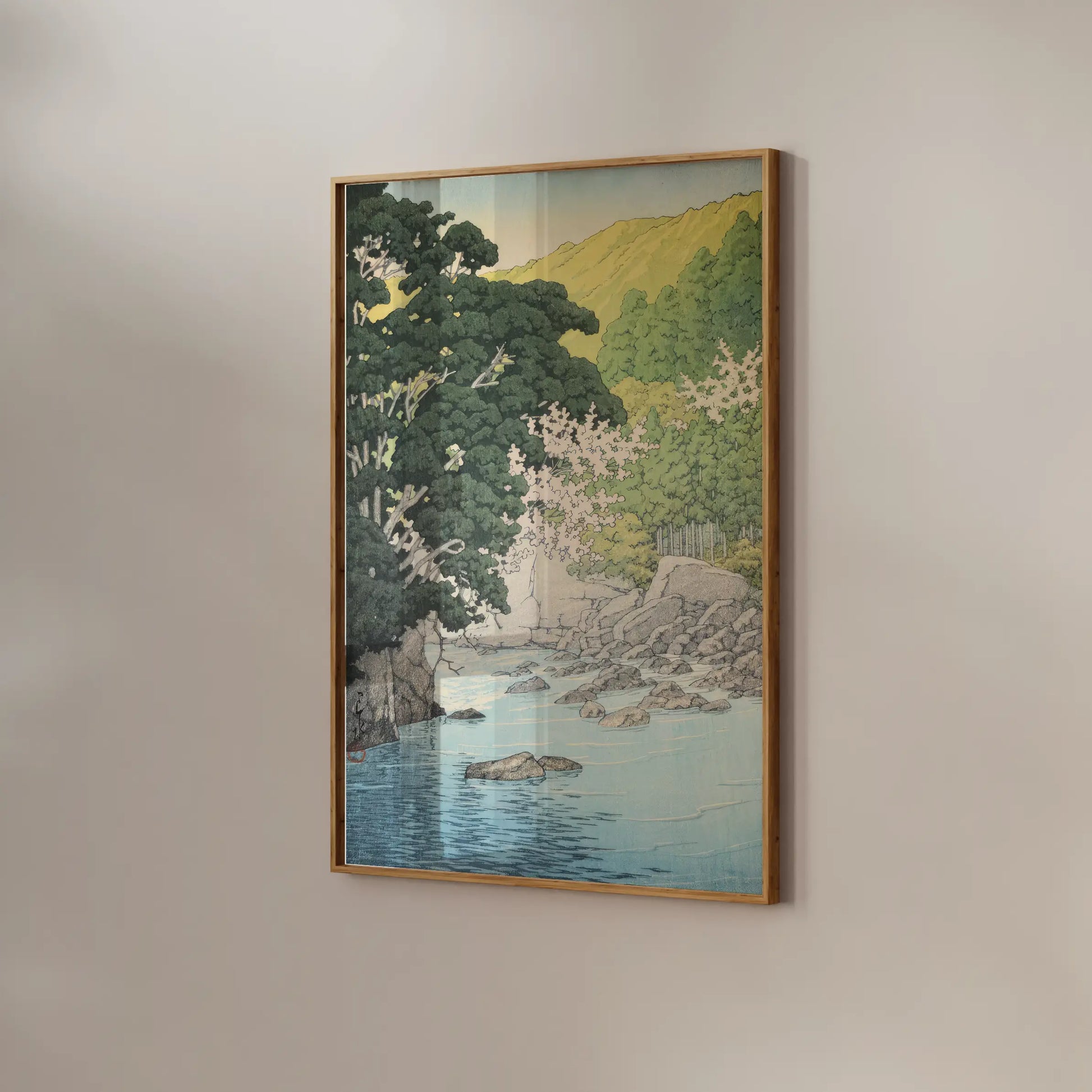 Hasui Kawase - Yugashima in Izu #247 a beautiful painting reproduction by GalleryInk.Art