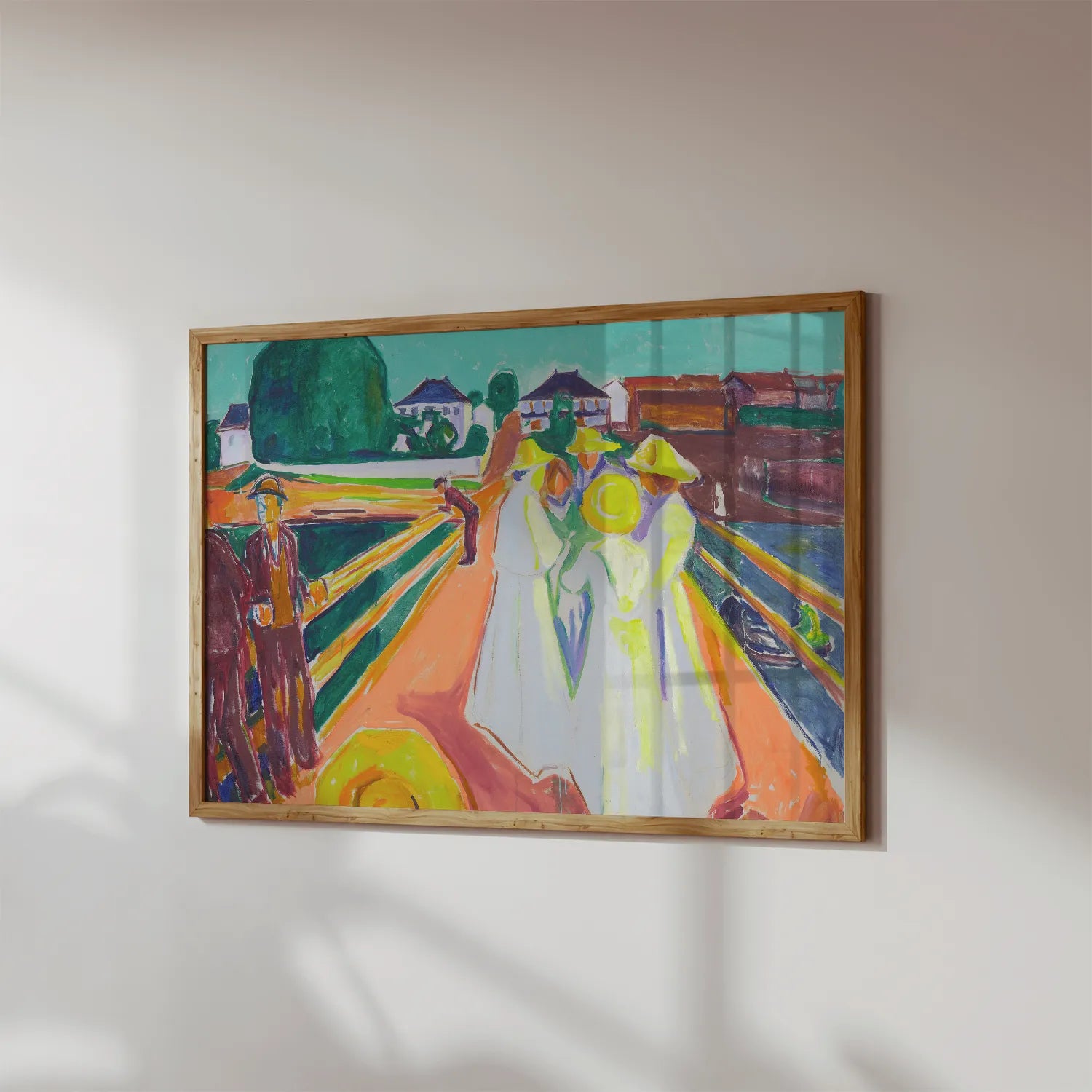 Edvard Munch - The Women on the Bridge #53 a beautiful painting reproduction by GalleryInk.Art