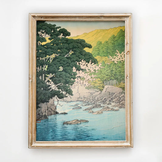 Hasui Kawase - Yugashima in Izu #247 a beautiful painting reproduction by GalleryInk.Art