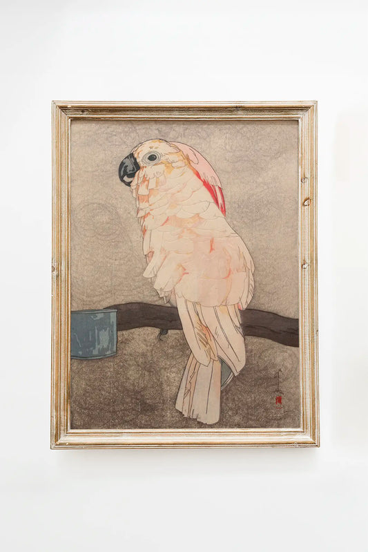 Hiroshi Yoshida - Obatan Parrot #72 a beautiful painting reproduction by GalleryInk.Art