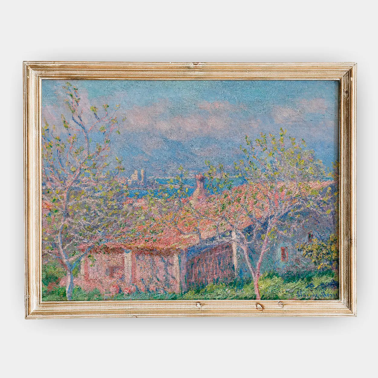 Claude Monet - Gardener’s House at Antibes #21 a beautiful painting reproduction by GalleryInk.Art