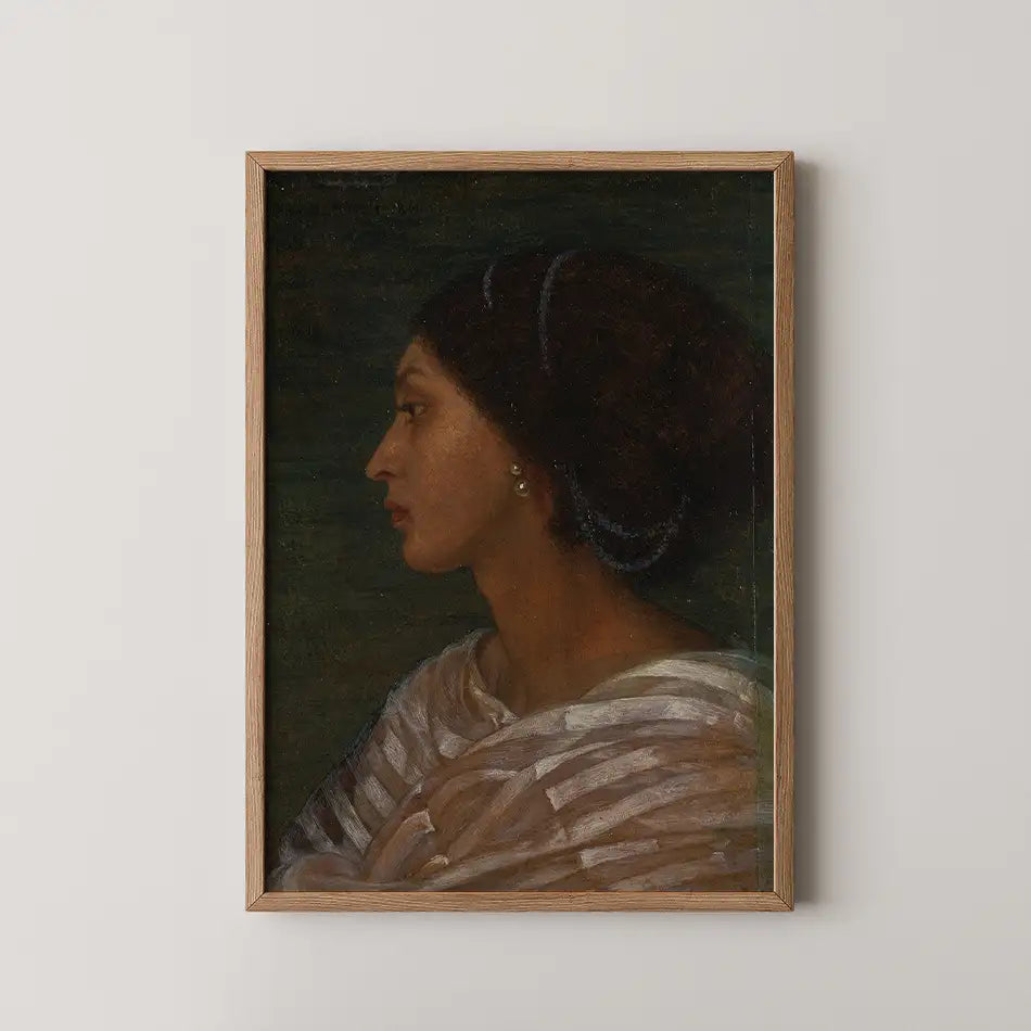 Head of a Mulatto Woman by Joanna Boyce Wells - Fine Art Print